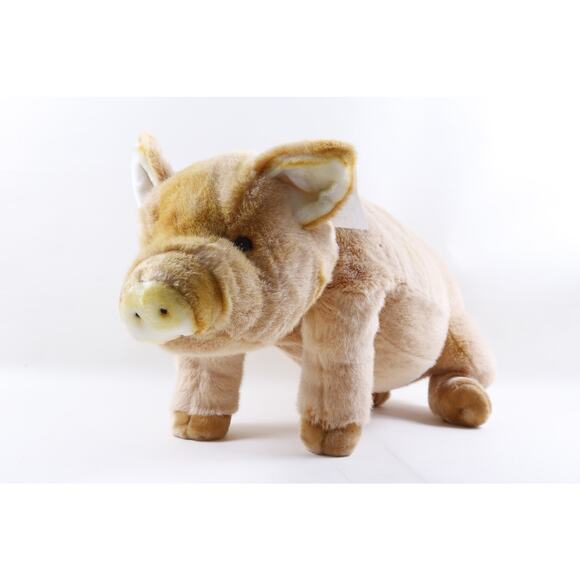 XL Pig Kamar Rare Prototype Sample Shanks Pig 1988 Soft Plush Toy Beige